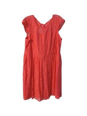 Trixxi Womens Dress Size 20 Pink Lace Fairy Y2K Lined Length 36" READ Sleeveless